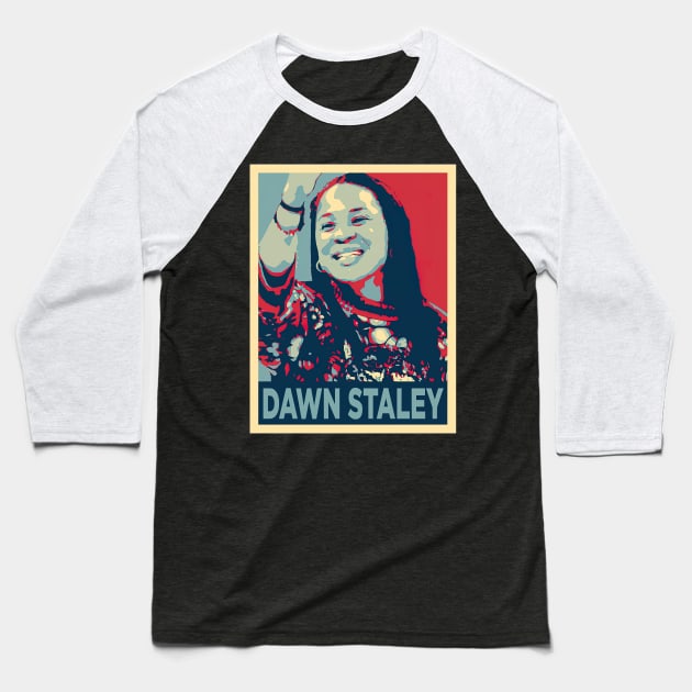 Dawn Staley Women Basketball Baseball T-Shirt by eldridgejacqueline